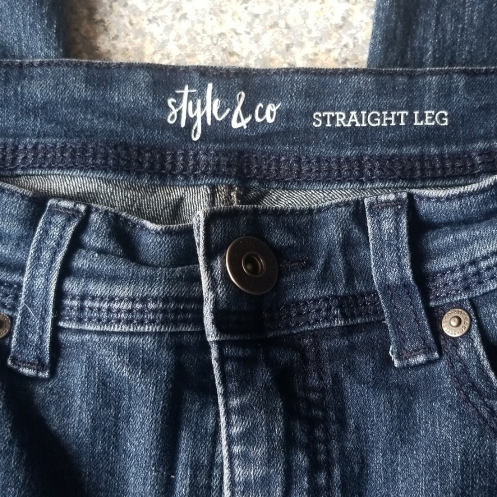 Sale 🛍 STYLE & CO Straight Leg Jeans Size 8S - Picture 5 of 5
